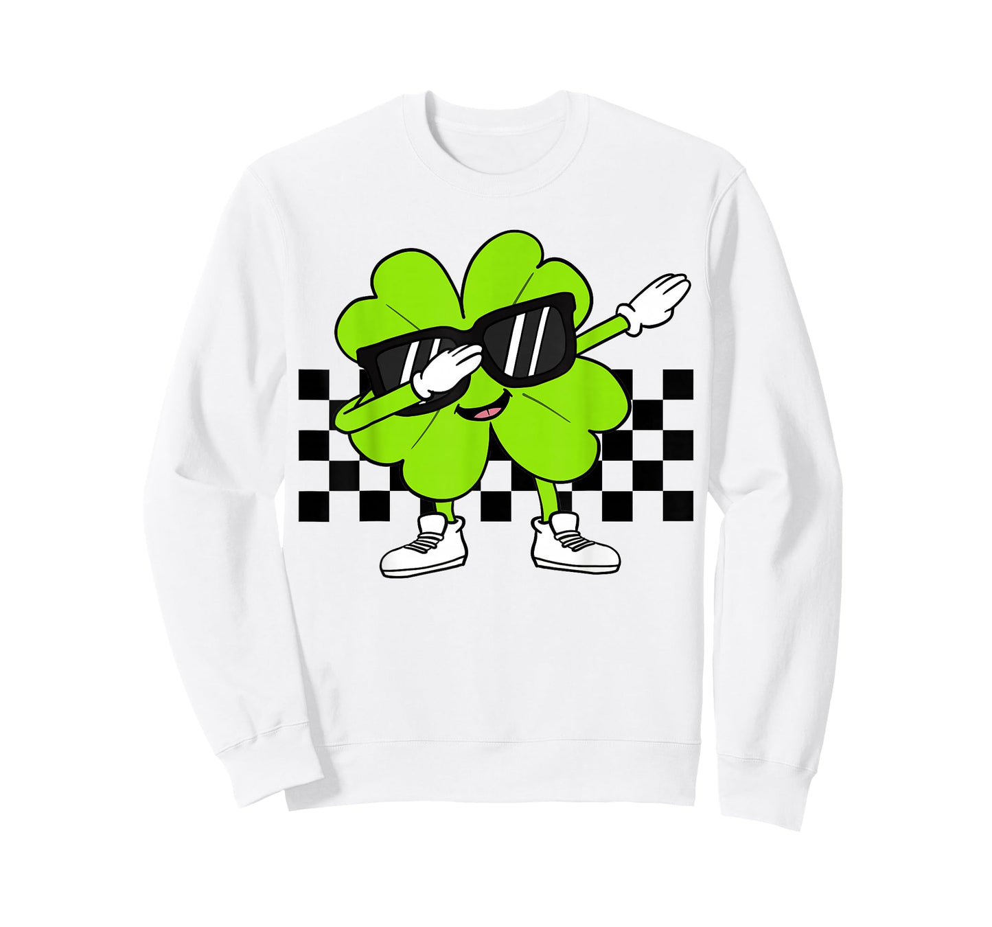 Boys St Patricks Day Toddler Lucky Dabbing Shamrock Clover T-Shirt