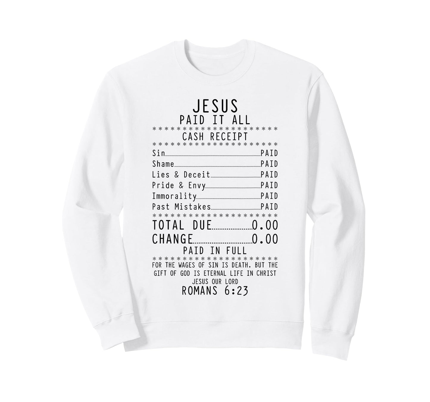 Christian Faith Jesus Paid it All Religious Vintage Graphic T-Shirt