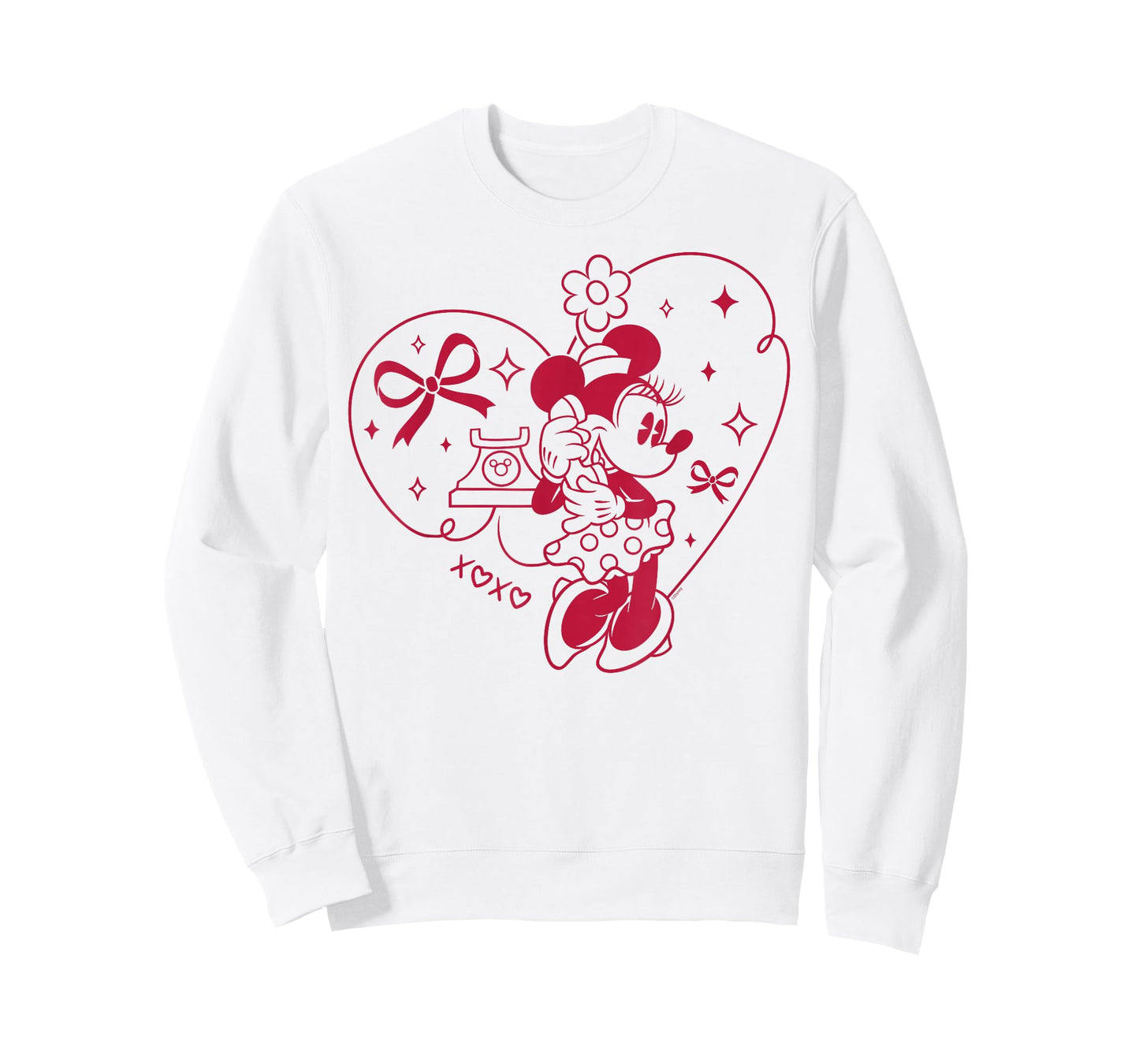 Disney Minnie Mouse XOXO Heart Coquette Valentine's Day T-Shirt