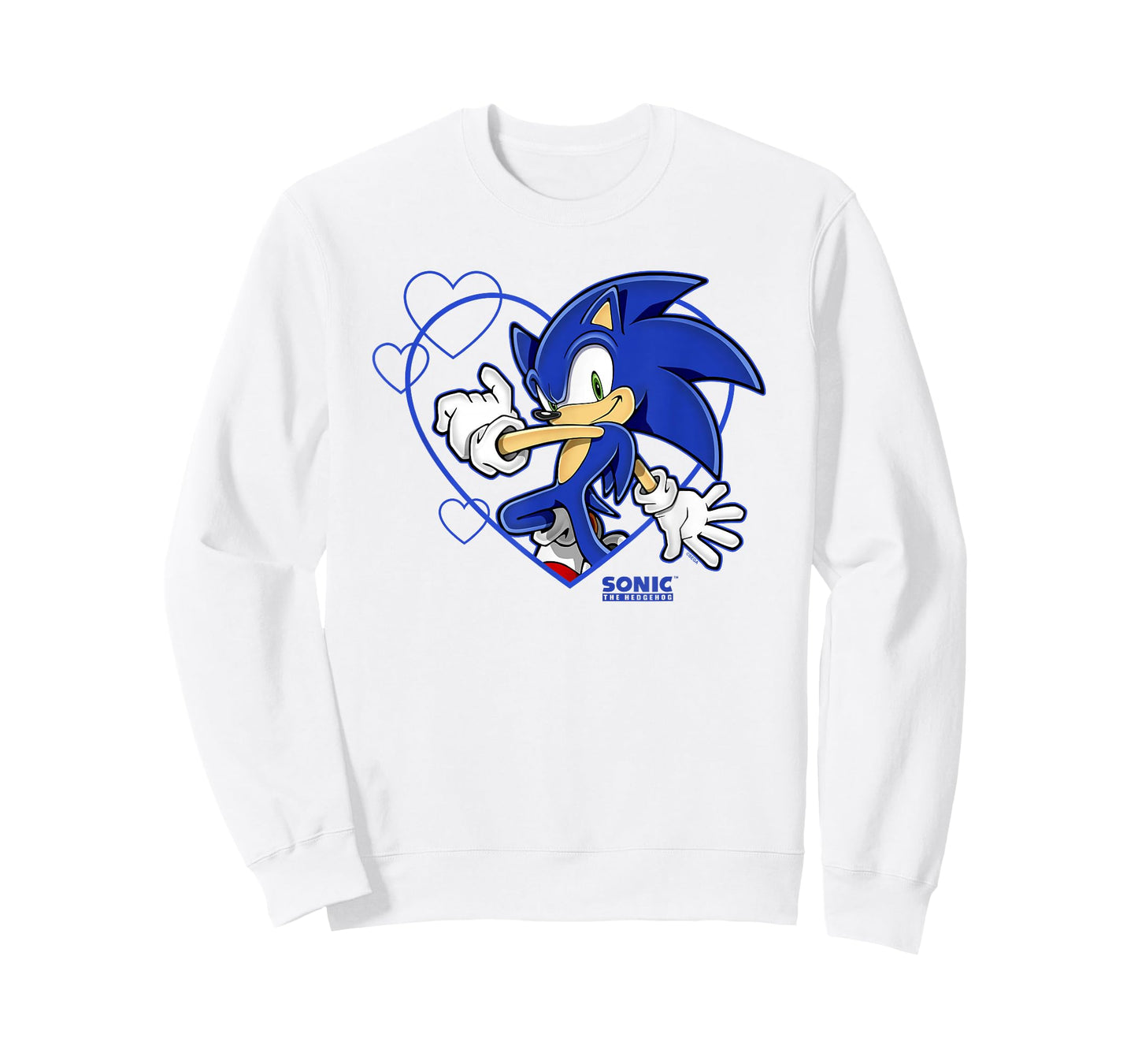 Sonic The Hedgehog Valentine's Day Sonic Heart Portrait T-Shirt