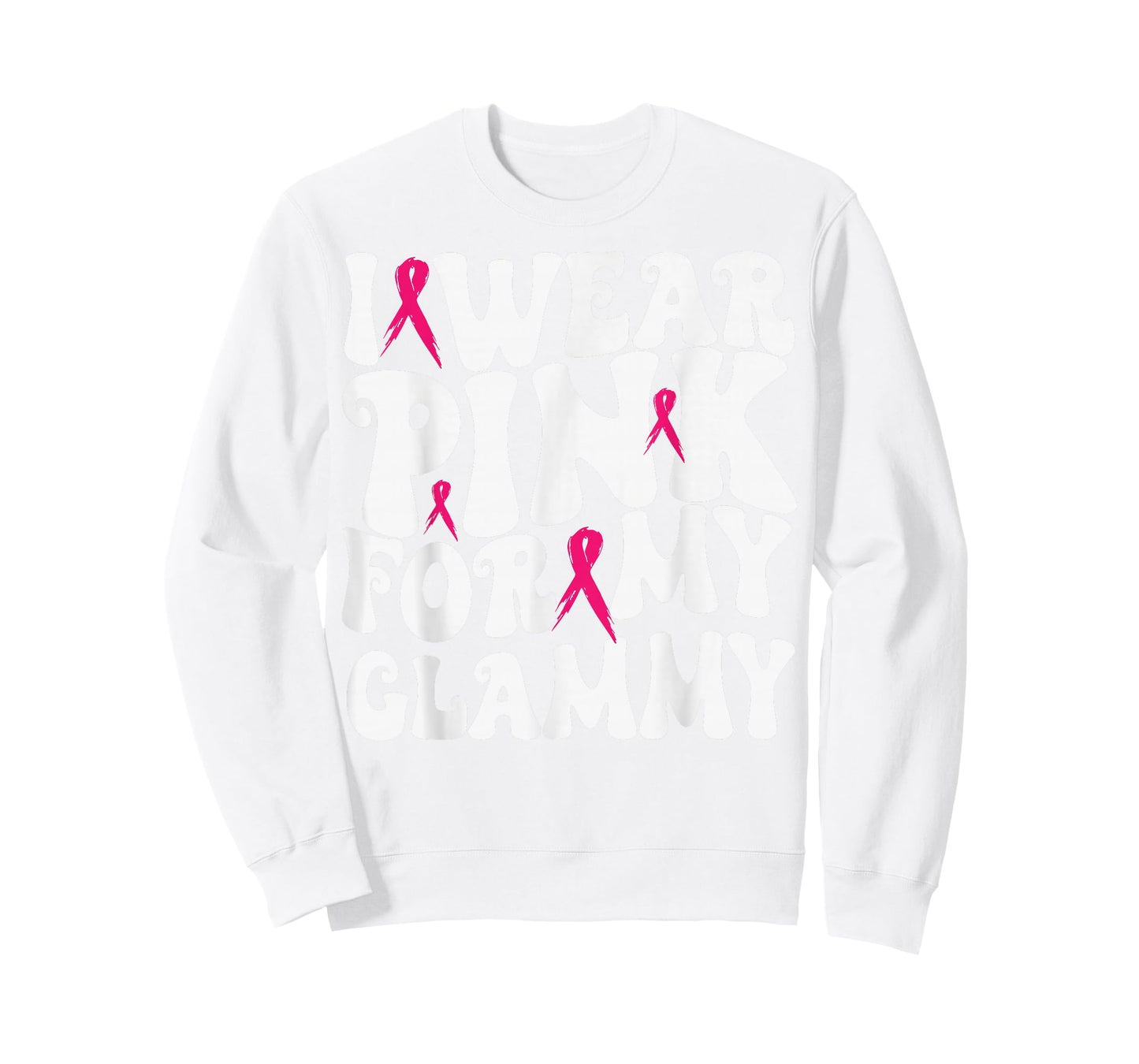 I Wear Pink for My Glammy Breast Cancer Awareness Kids T-Shirt