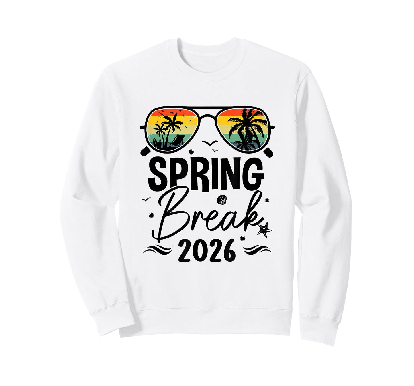 Aesthetic 2026 Spring Break Friends Family Matching Graphic T-Shirt