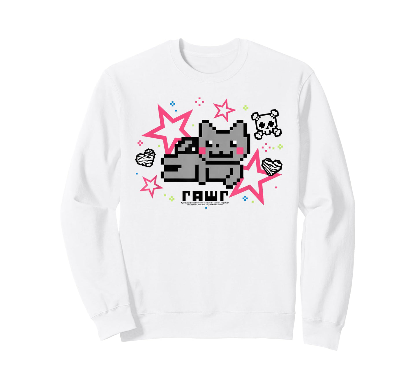 Nyan Cat Rawr Pink Scene Collage Internet Meme Funny Kitty T-Shirt