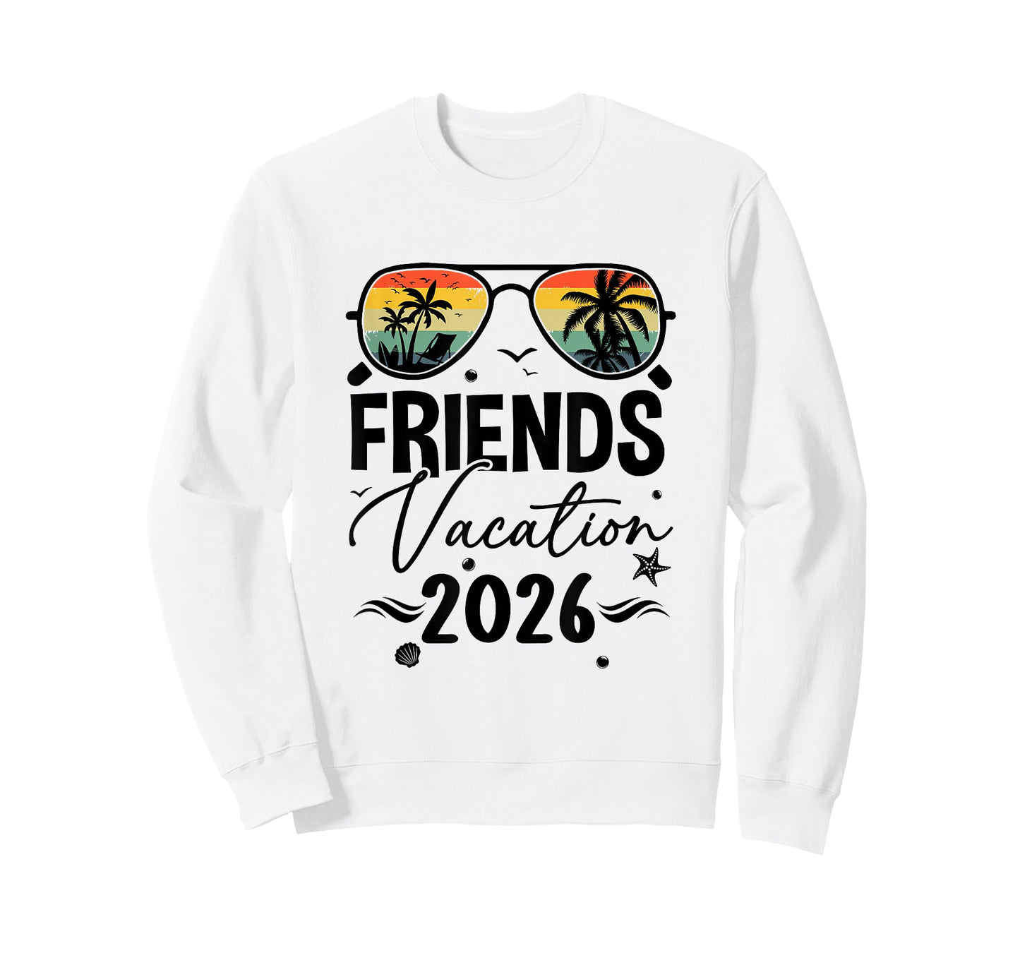 Friends Vacation 2026 Matching Memories Together Girls Trip T-Shirt