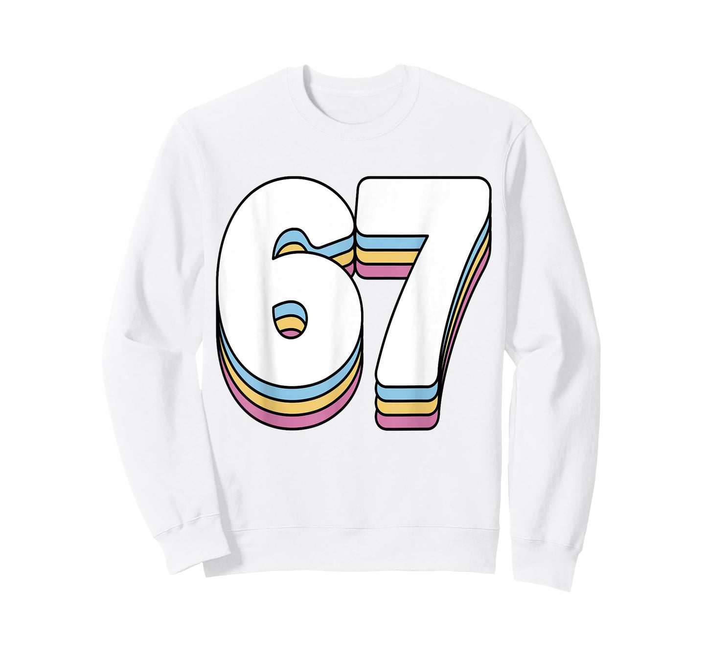 Funny 6 7 Meme Six Seven Gen Alpha Slang 67 T-Shirt