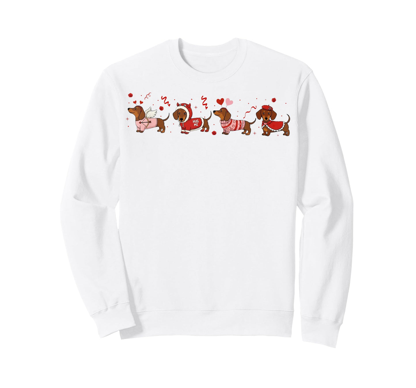 Dachshund Valentines Wiener Dog Love Tee Dog Mom Humor Tee T-Shirt