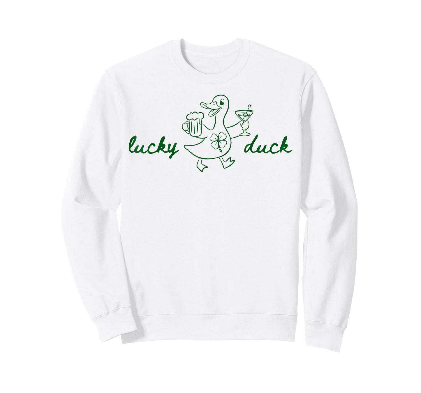 Lucky Duck Funny Irish Drinking St Patricks Day Men Women T-Shirt