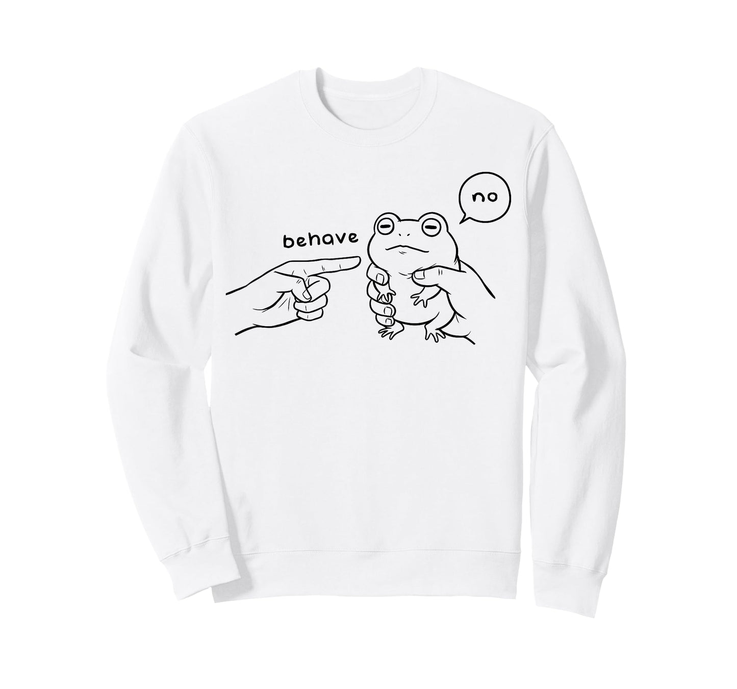 Funny Saying Behave No Dishonest Frog Animal Humor Meme T-Shirt