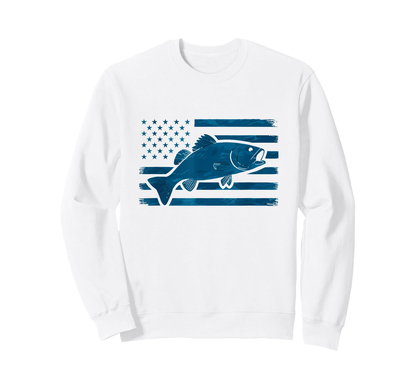 American Flag Fishing Lovers Shirt Men Women Kids Youth Fish T-Shirt