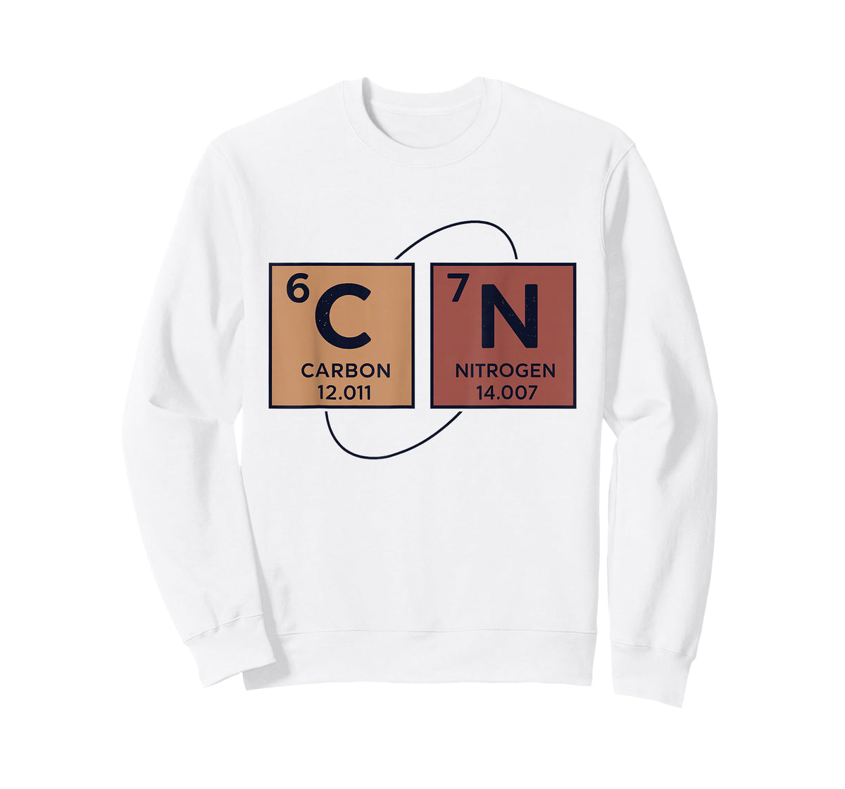 Retro Funny 6 7 Carbon Nitrogen Periodic Six Seven Physics T-Shirt