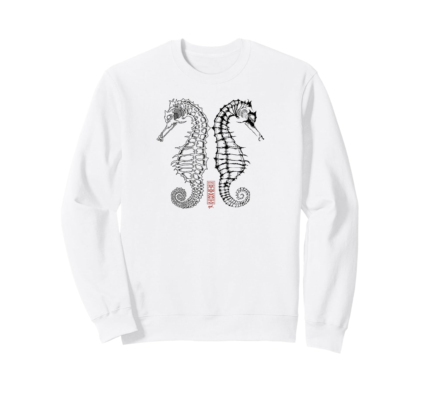 Seahorse Skeletons in The Balance T-Shirt