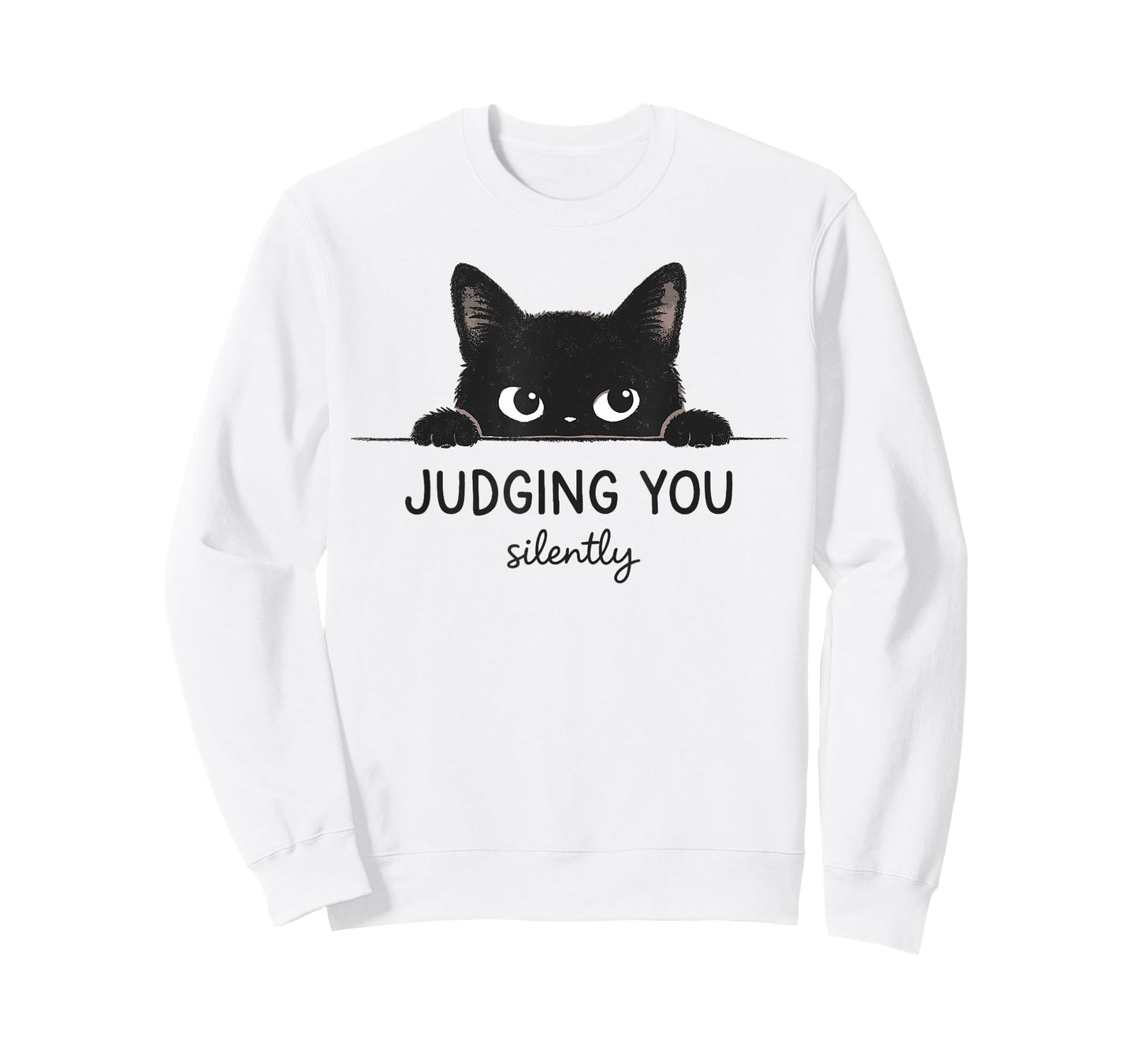 Funny Cat Shirt Judging You Silently Retro Vintage Kitty T-Shirt