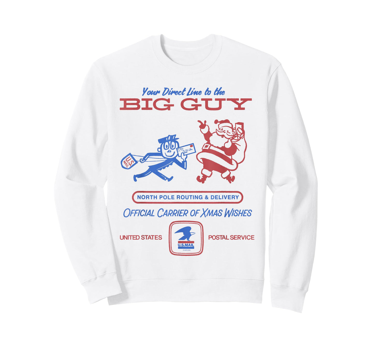 USPS Official Carrier of Xmas Wishes Christmas Delivery T-Shirt