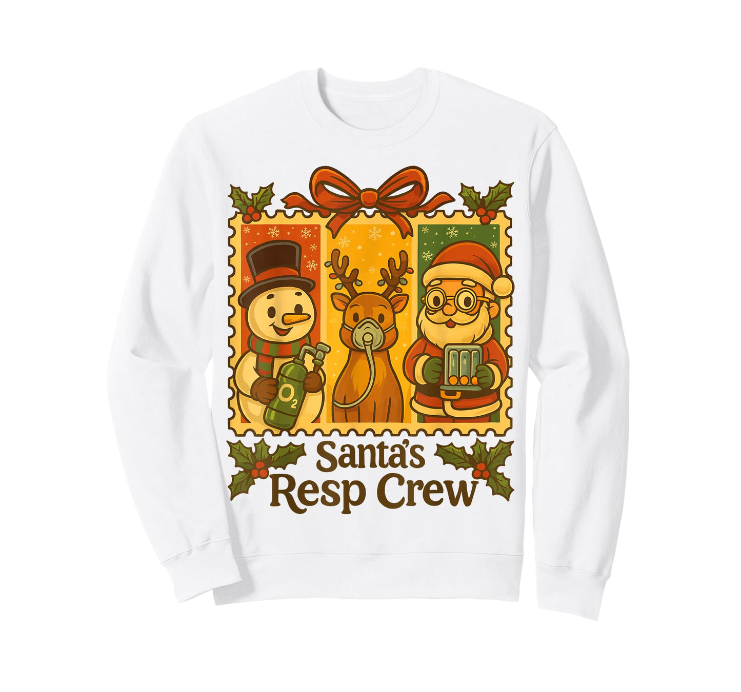 Funny Christmas Respiratory Therapy Crew Xmas RT Nurse T-Shirt