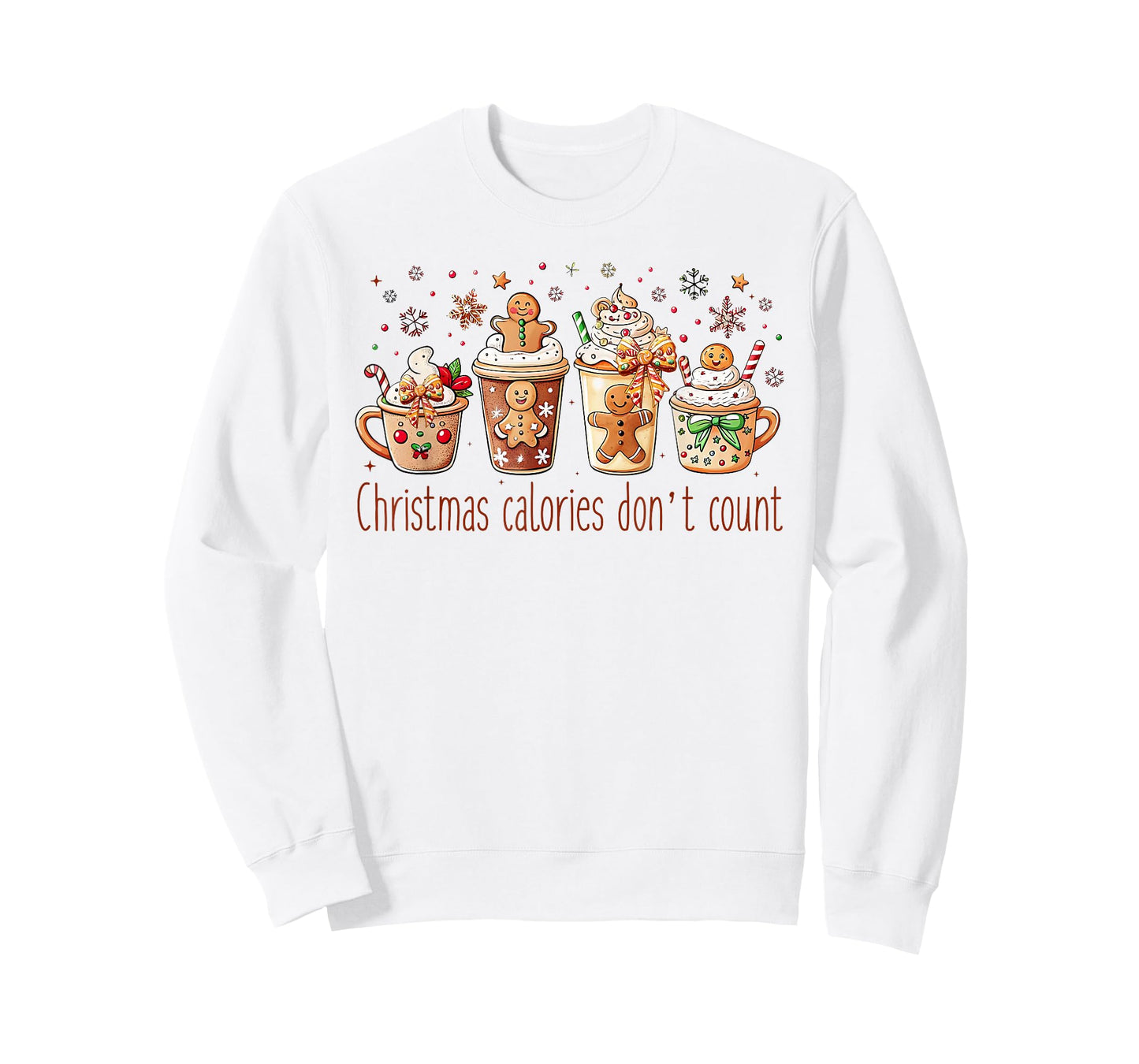 Christmas Calories Don't Count Funny Xmas Gingerbread T-Shirt