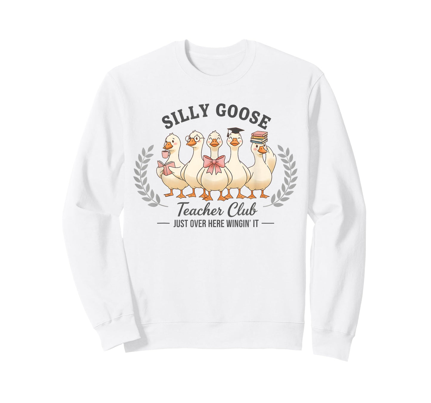 Silly Goose Teacher Club Funny Goose Teacher Appreciation T-Shirt