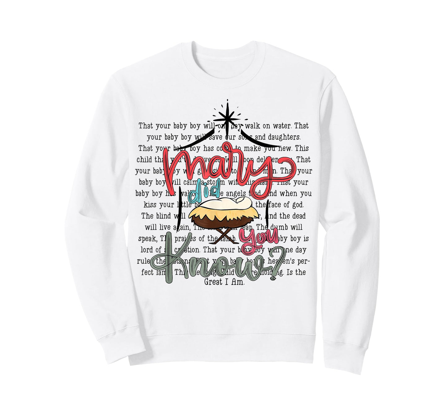Preppy Mary Did You Know Christian Christmas Quote T-Shirt