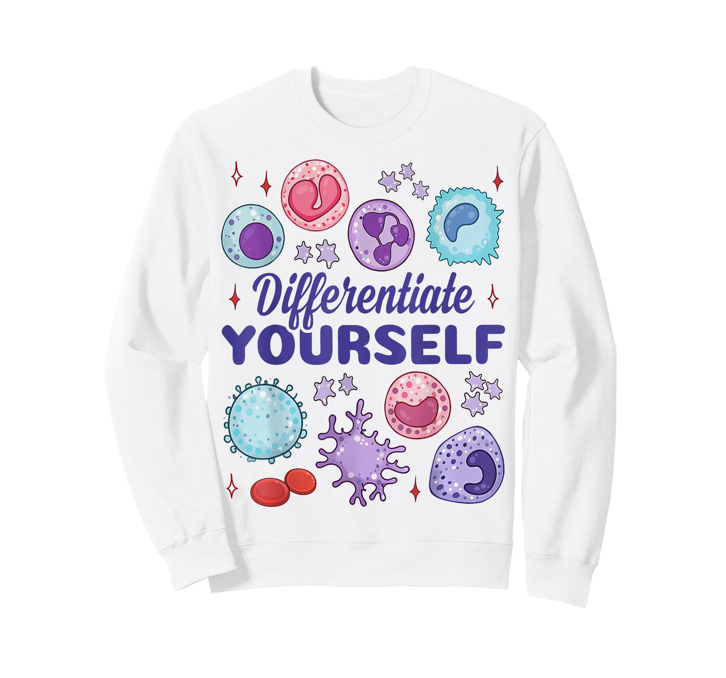 Differentiate Yourself Lab Science Cell Biology Crew T-Shirt