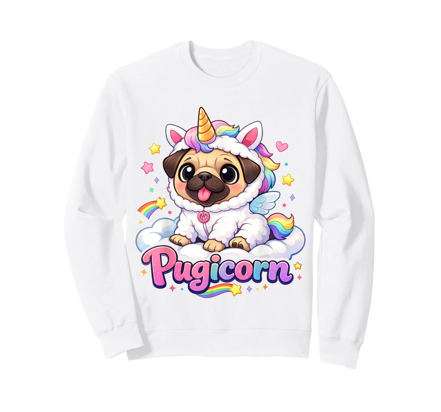 Pugicorn Funny Pug Unicorn Dog T-Shirt