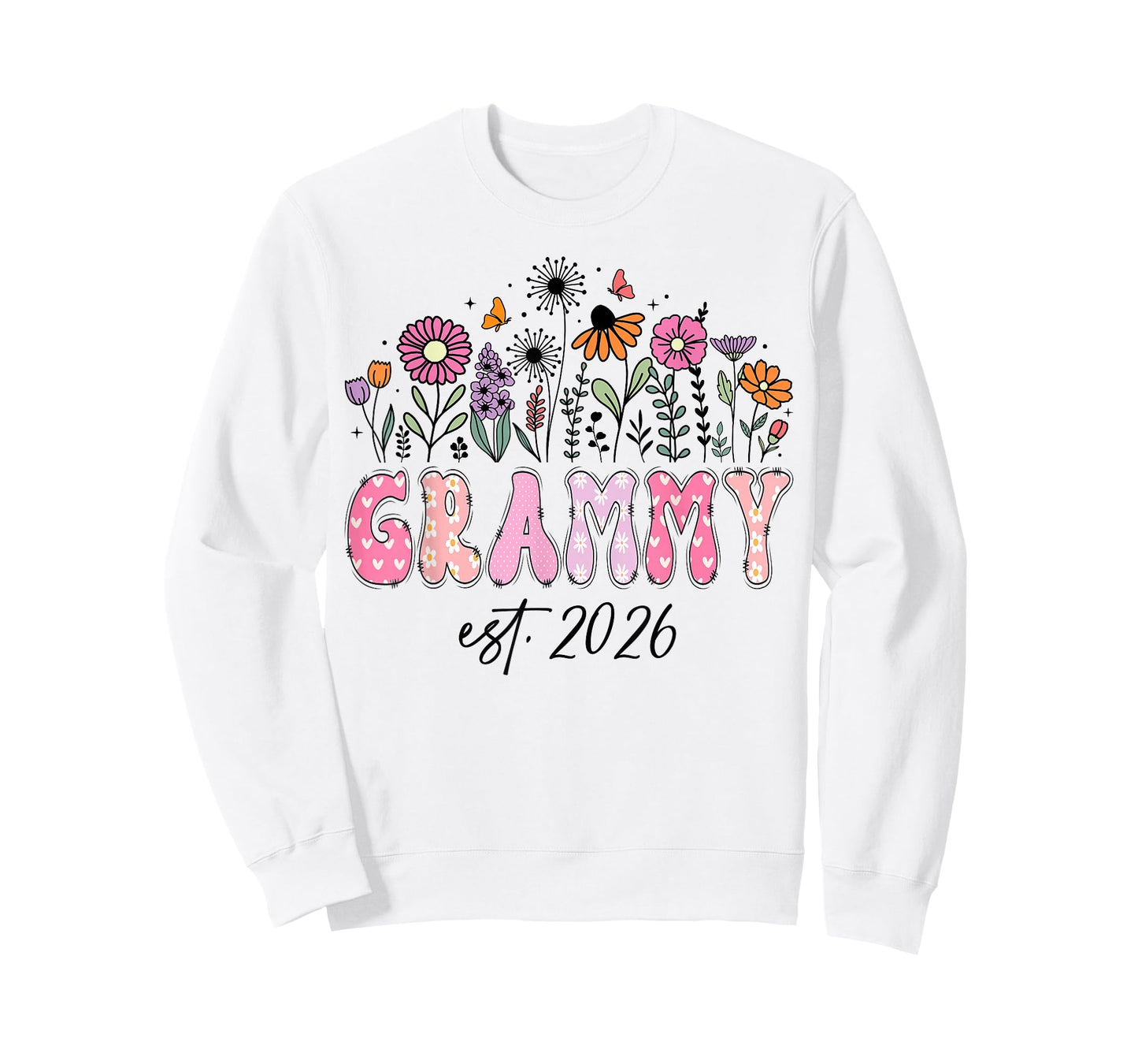 Grammy Est. 2026 Pink Wildflower Promoted to Grammy T-Shirt