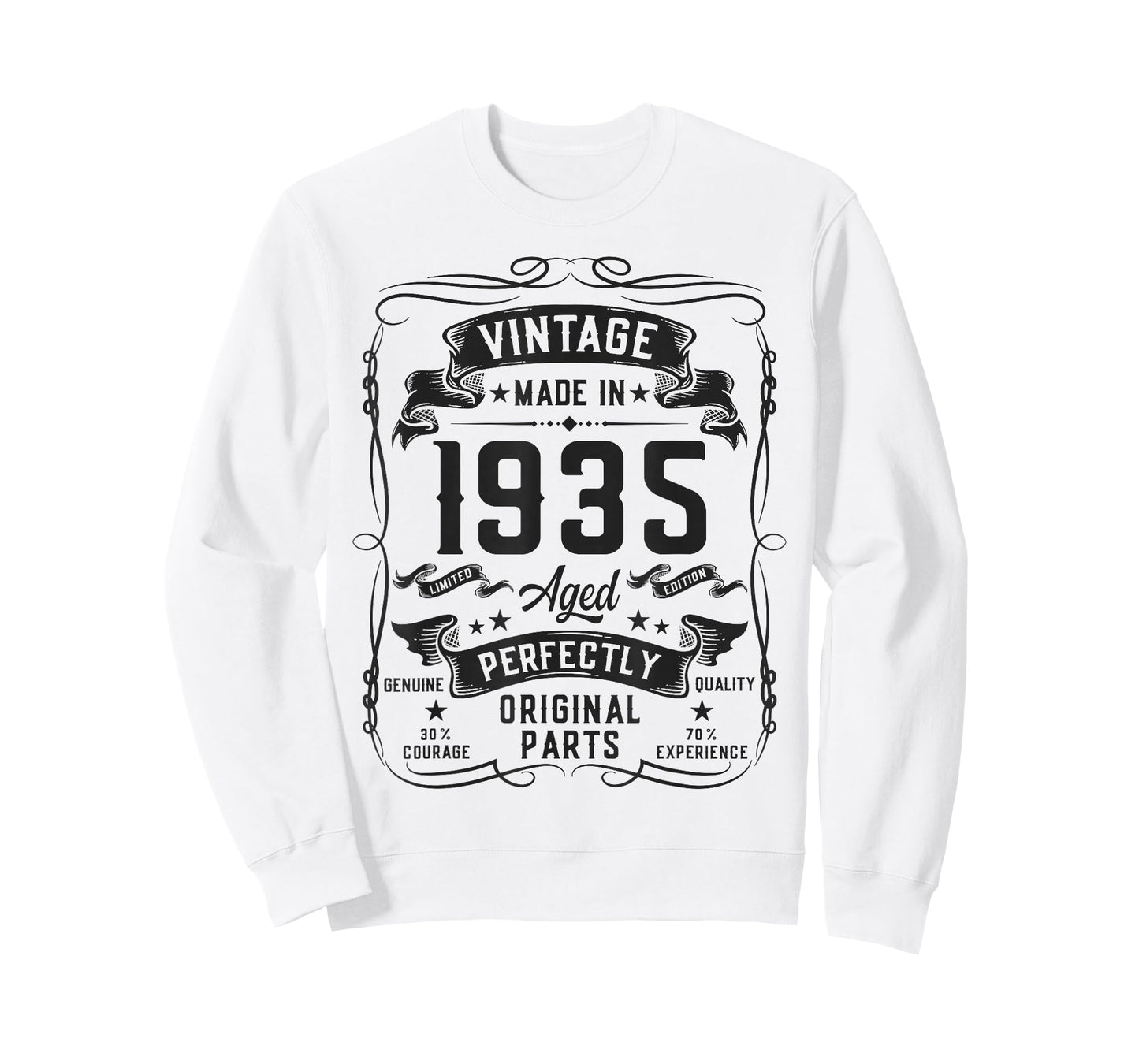Vintage 1935 91yr 91st Birthday Gifts for Men 91 Years Old T-Shirt