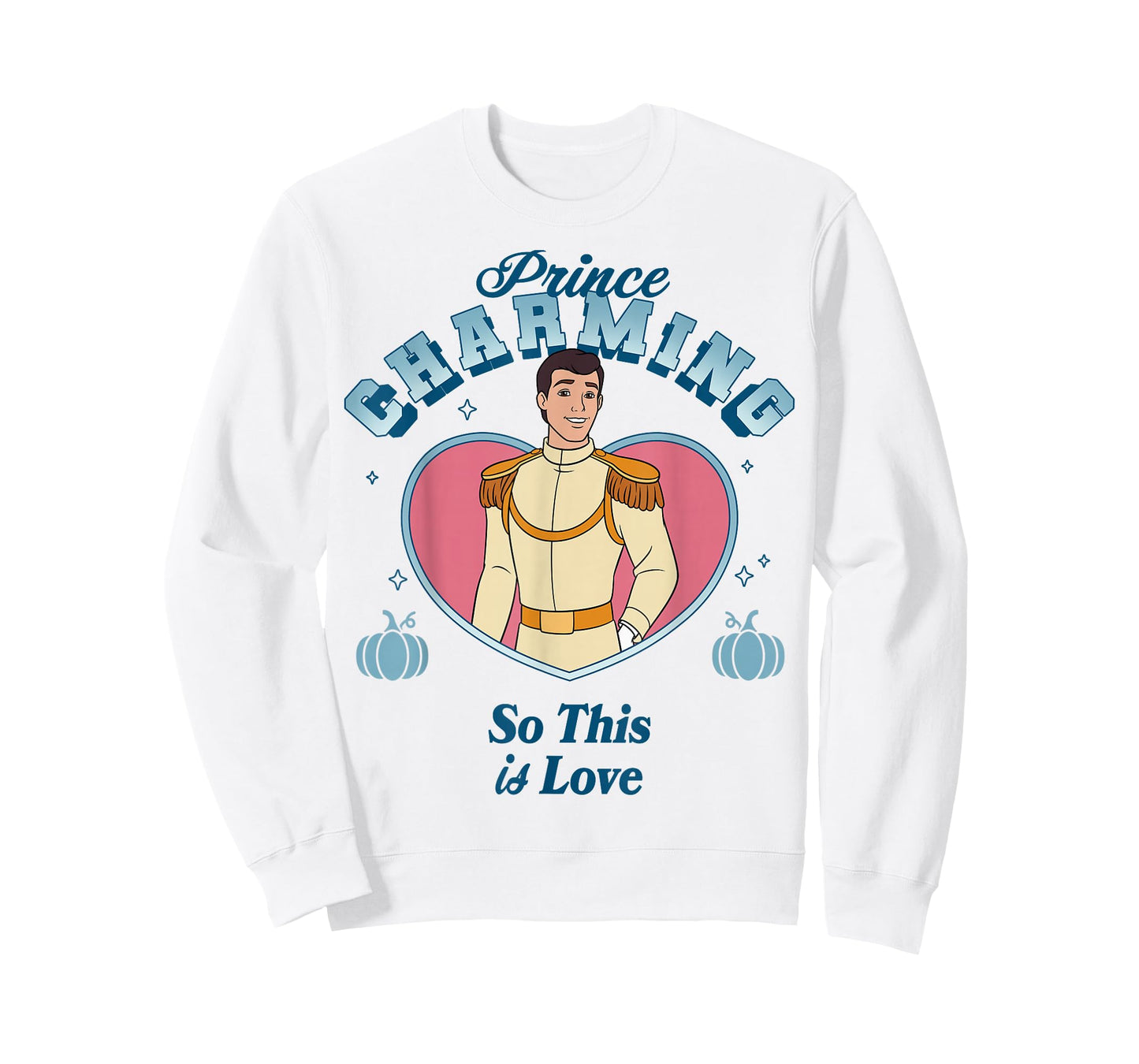 Disney Cinderella Prince Charming So This is Love Pink Heart T-Shirt