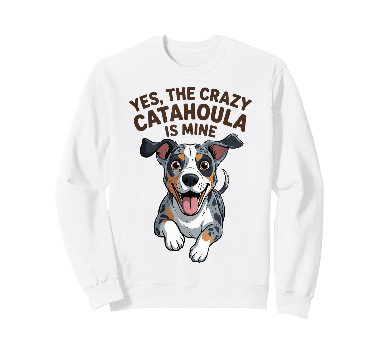 The Crazy Catahoula is Mine Cartoon Pet Leopard Dog Breed T-Shirt