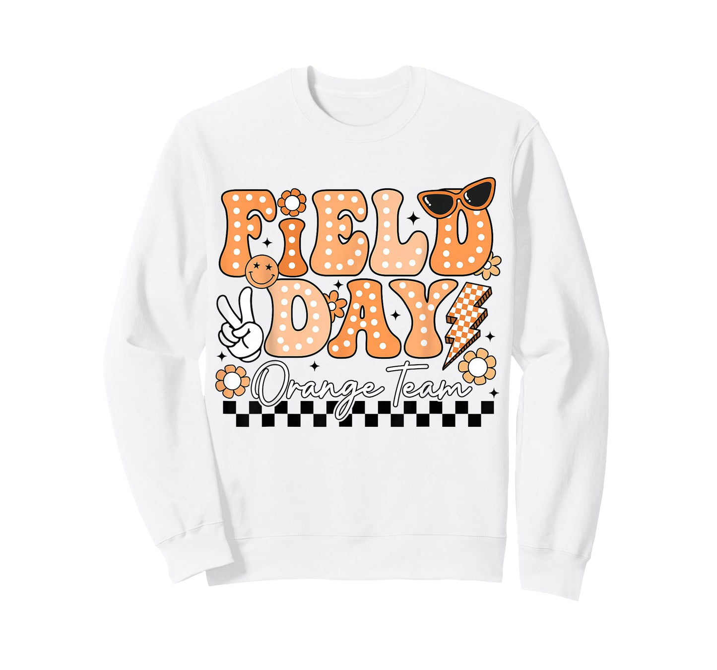 Field Day Orange Team Funny for Teacher Kids Field Day Games T-Shirt