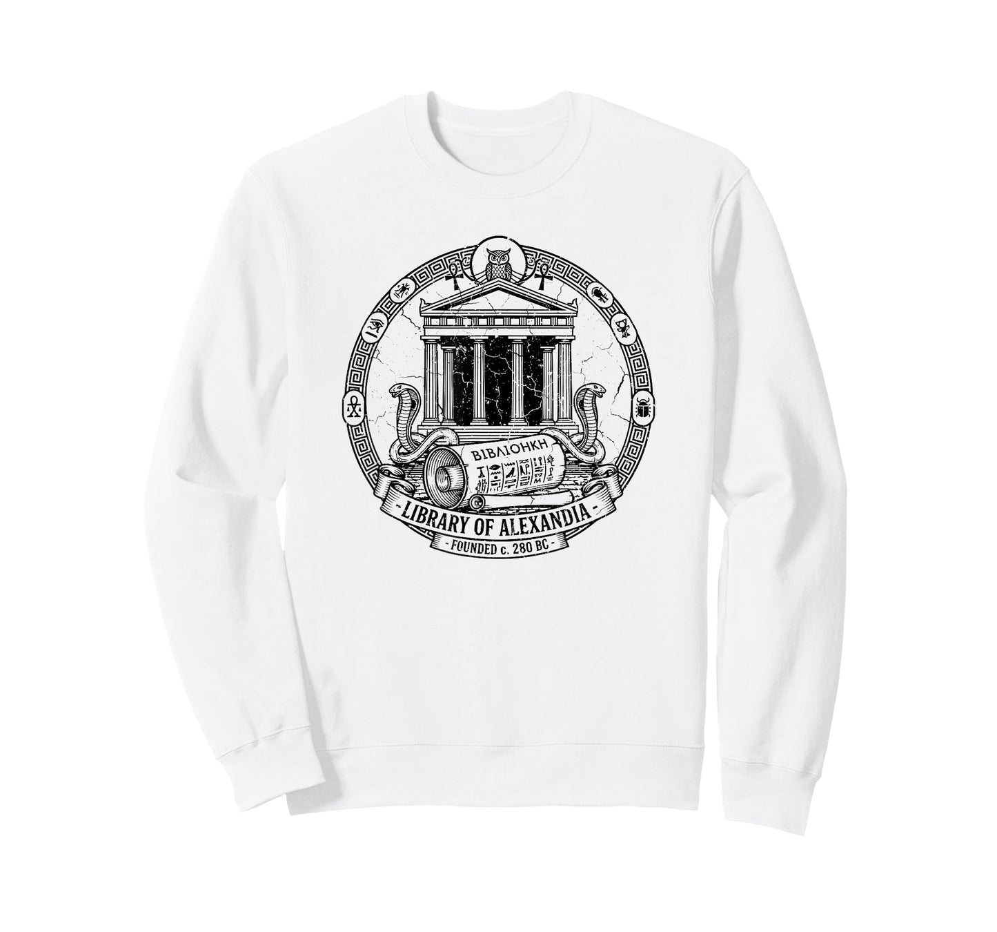 Library of Alexandria Ancient Book Lover Librarian Books T-Shirt