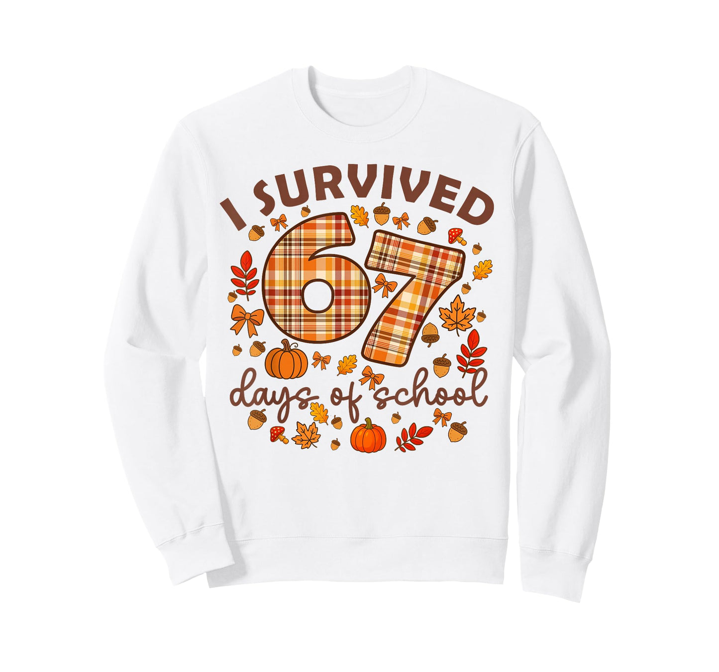 I Survived 67 Day of School Fall Teachers and Students T-Shirt