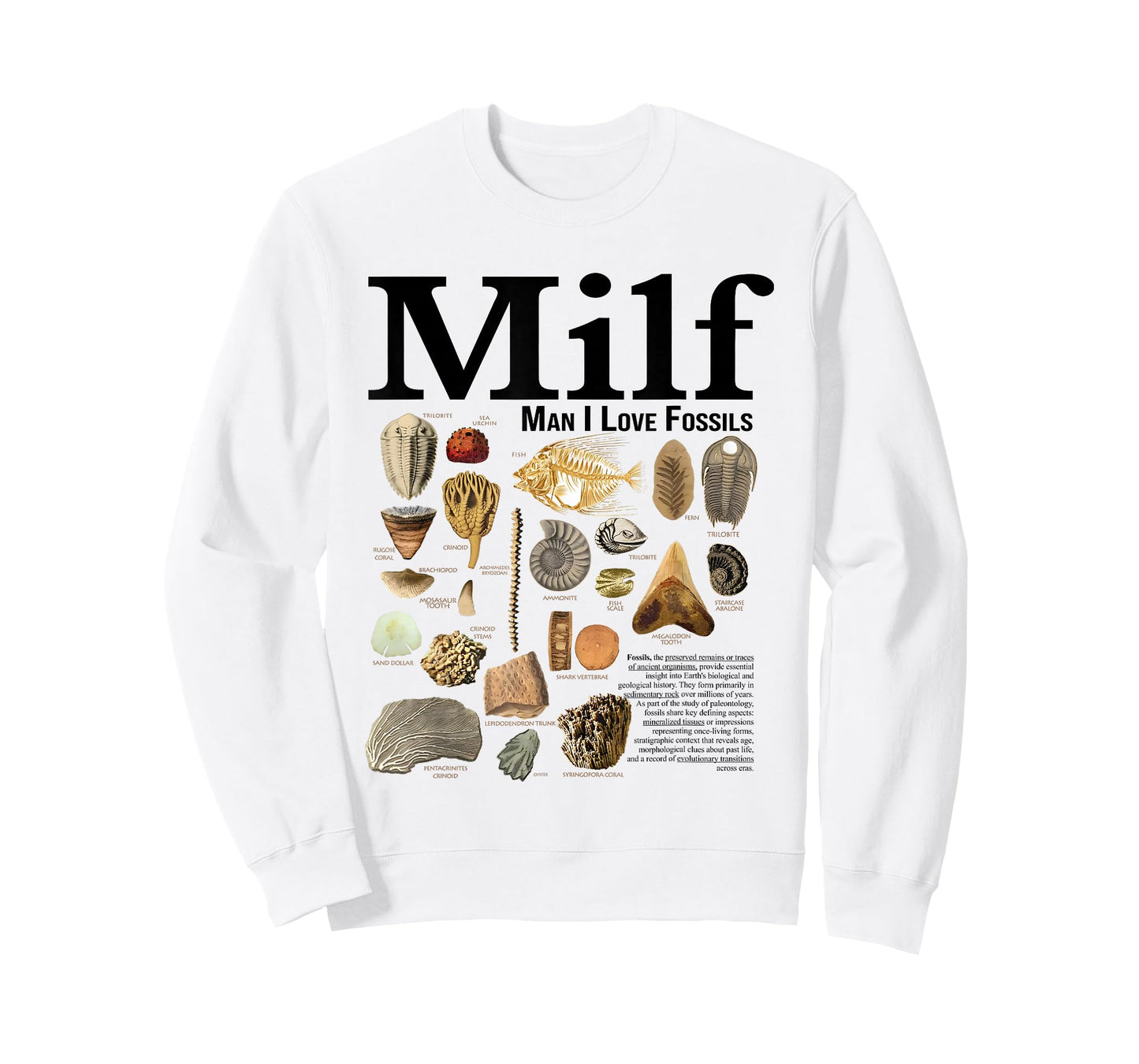 Milf Man I Love Fossils Retro T-Shirt