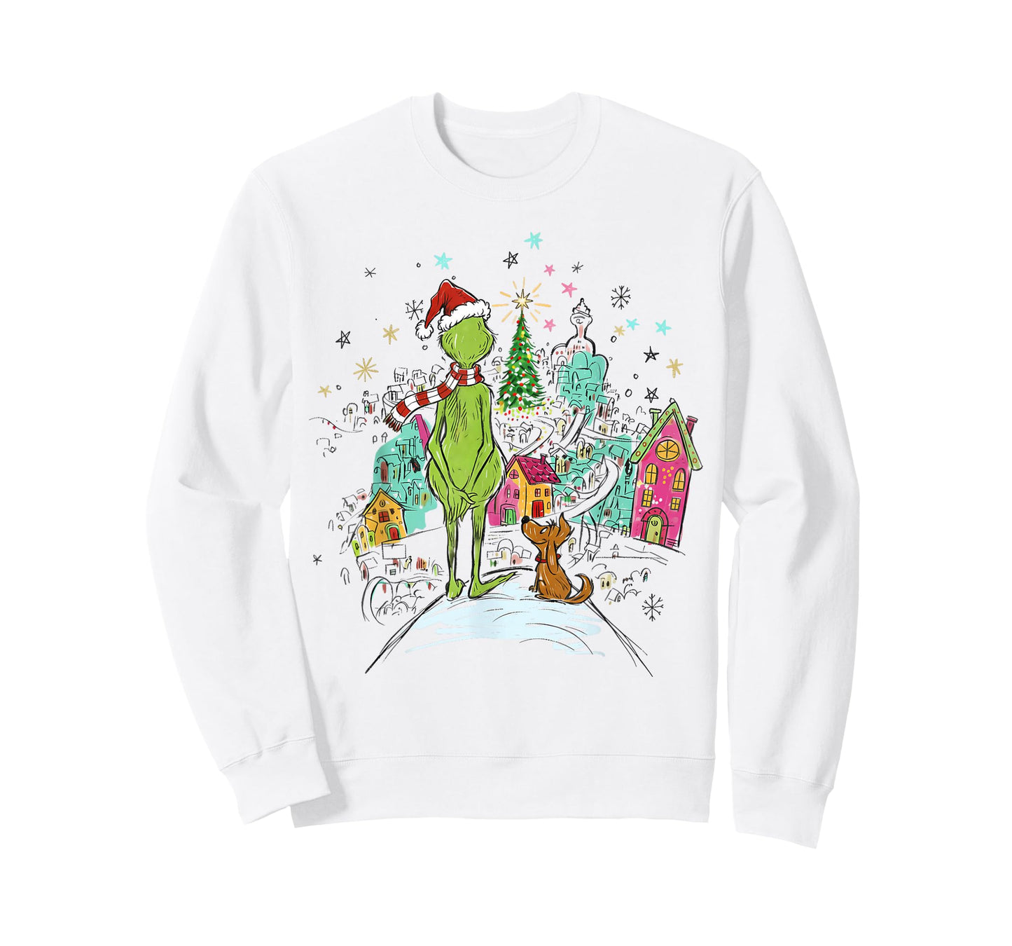 Christmas Character Matching Family Xmas Village T-Shirt