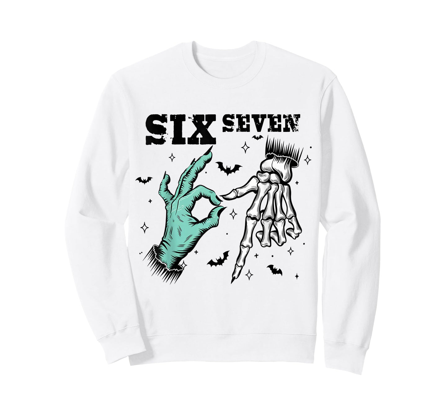 67 Meme Spooky Skeleton Six Seven Gen Alpha Slang T-Shirt