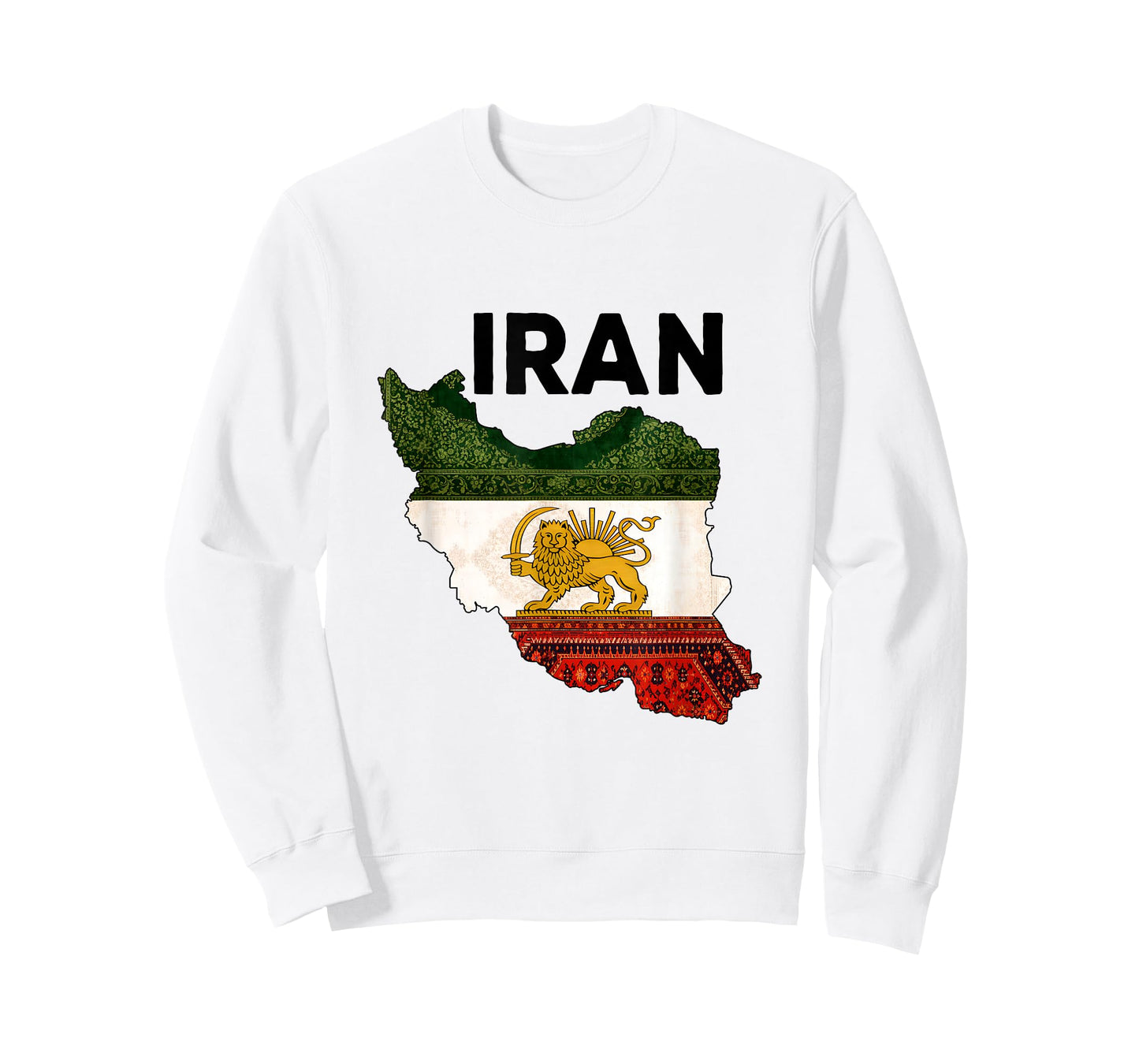 Free Iran Lion and Sun Flag – Persian Heritage Symbol Design T-Shirt