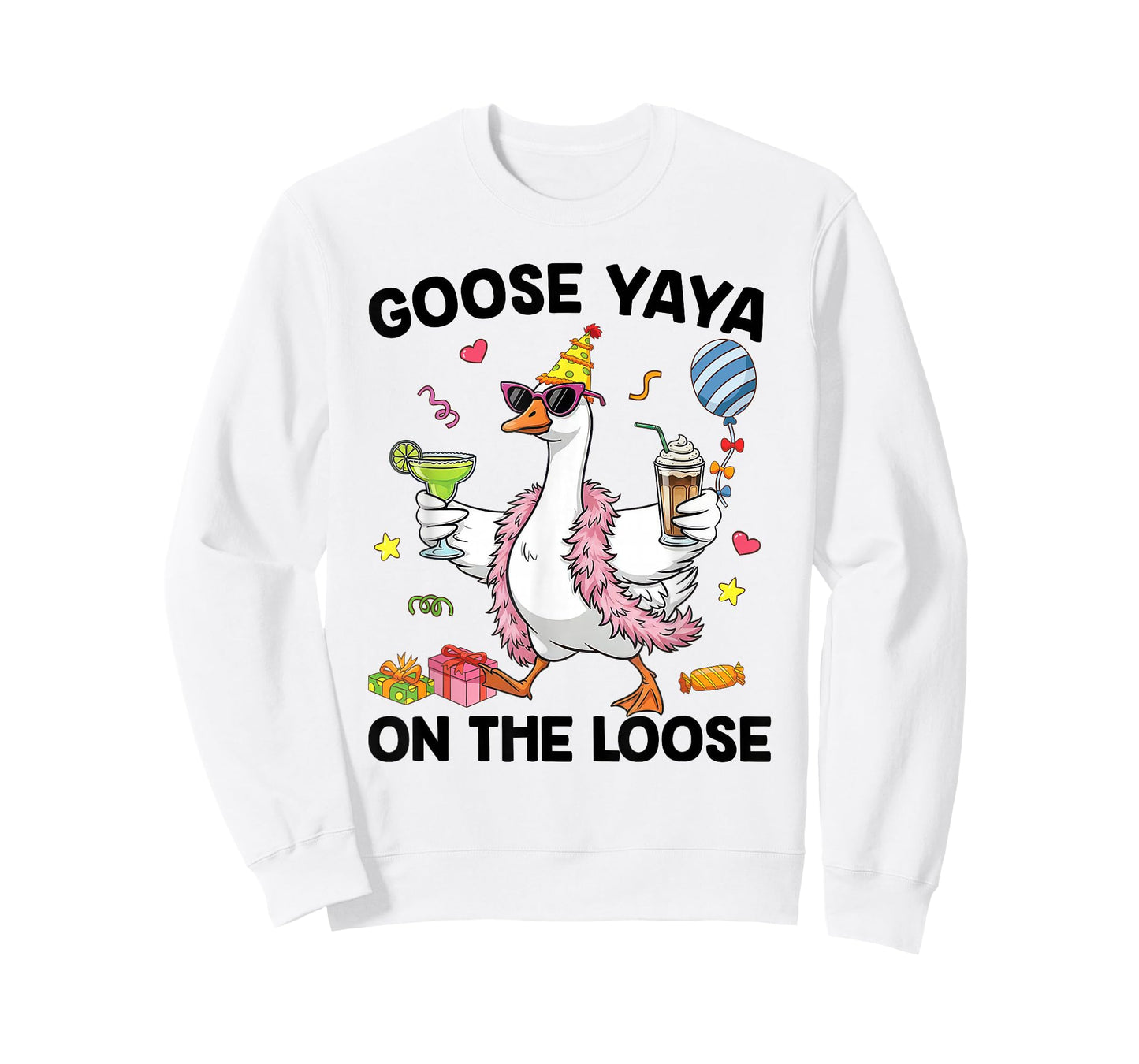 Yaya Goose On The Loose Funny Birthday Matching Family T-Shirt