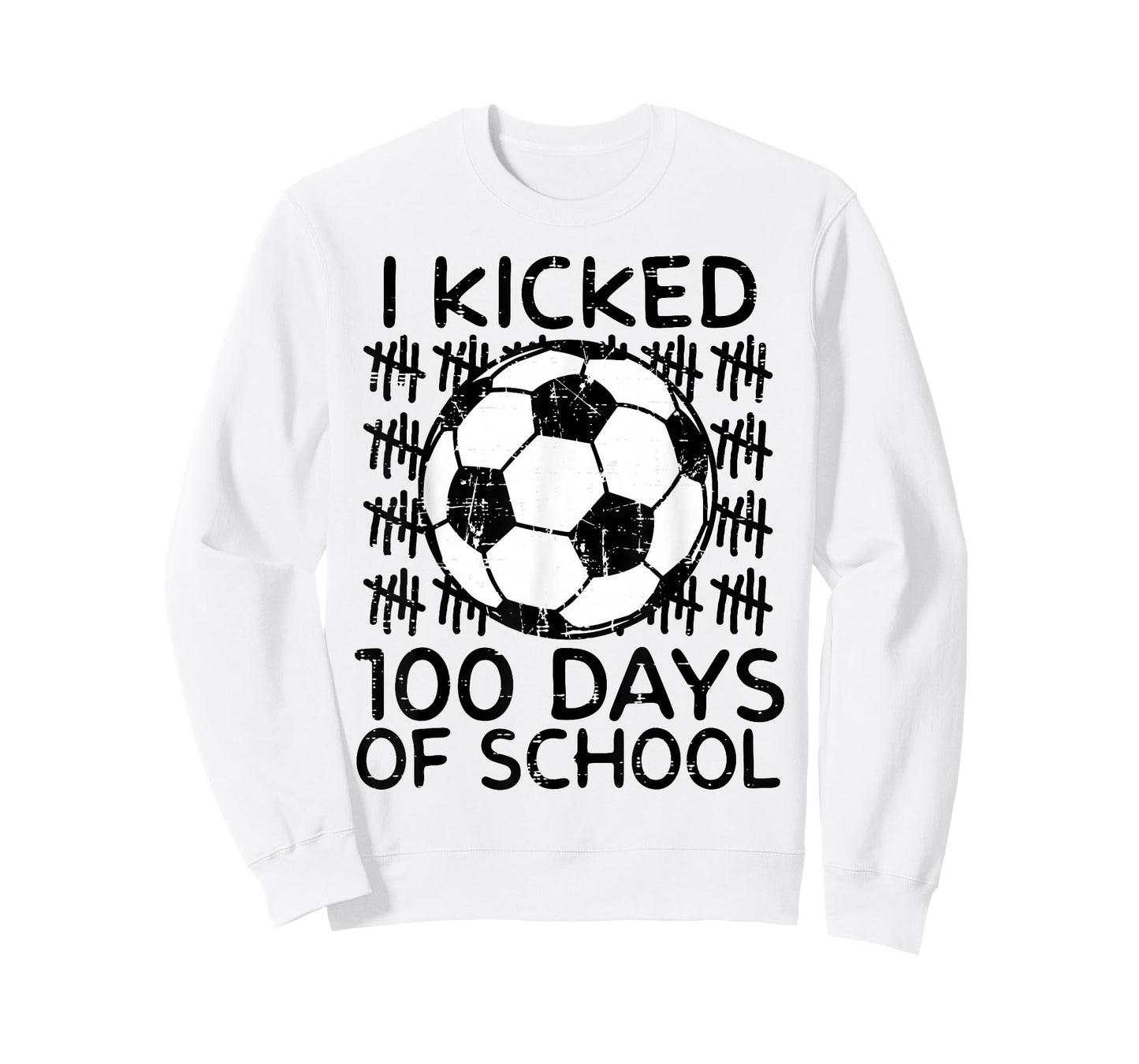 I Kicked 100 Days of School Soccer 100th Day Boys Kids T-Shirt