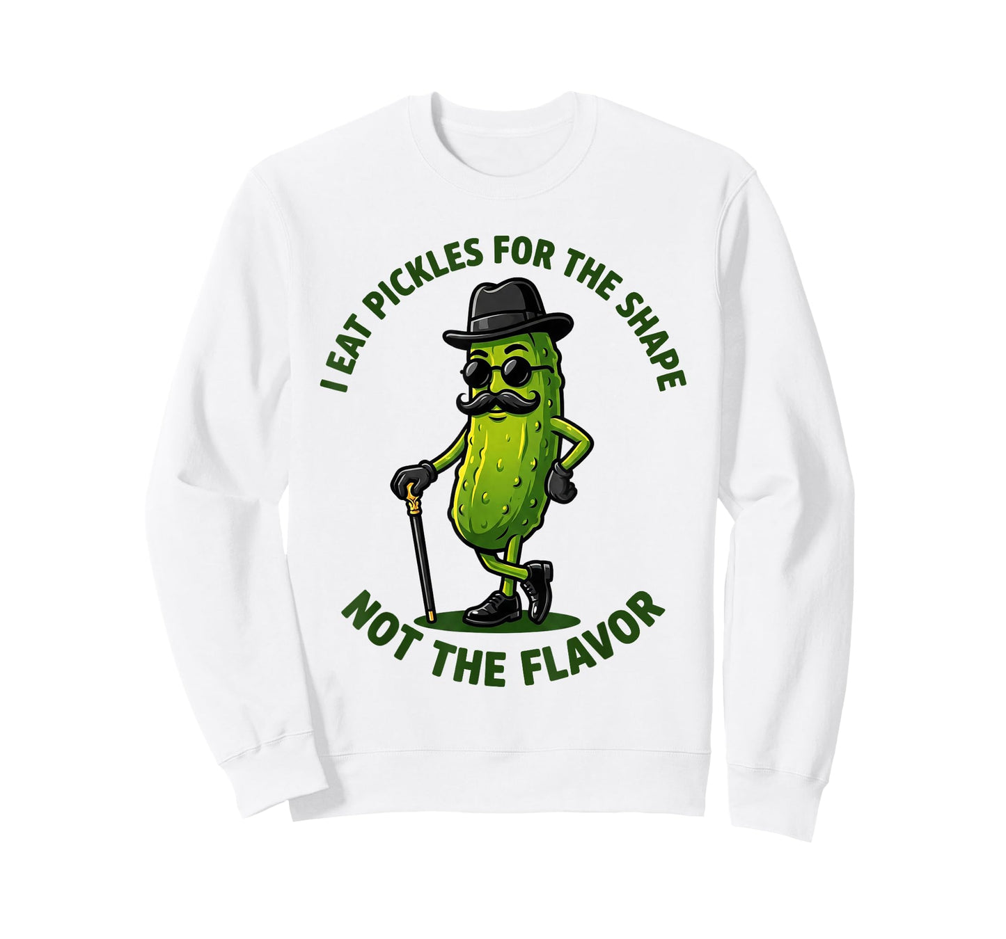 I Eat Pickles for The Shape Not The Flavor Funny Pickle T-Shirt