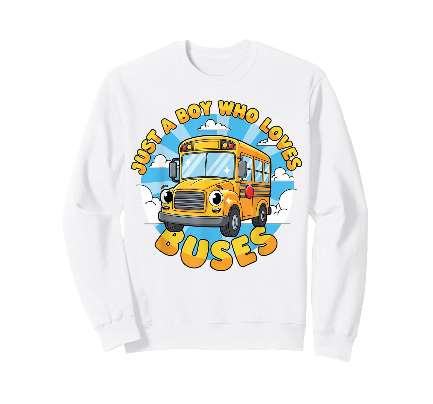 School Bus Lover Just a Boy Who Loves Buses for Kids Boys T-Shirt