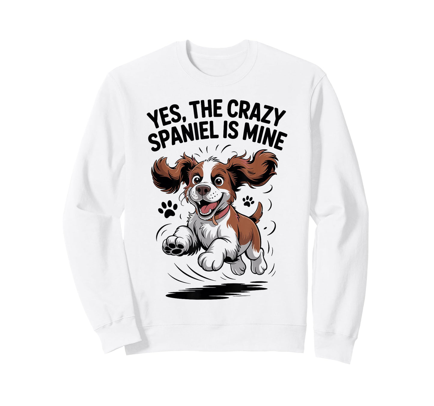 Cute Crazy Field Dog Funny Pet English Springer Spaniel T-Shirt