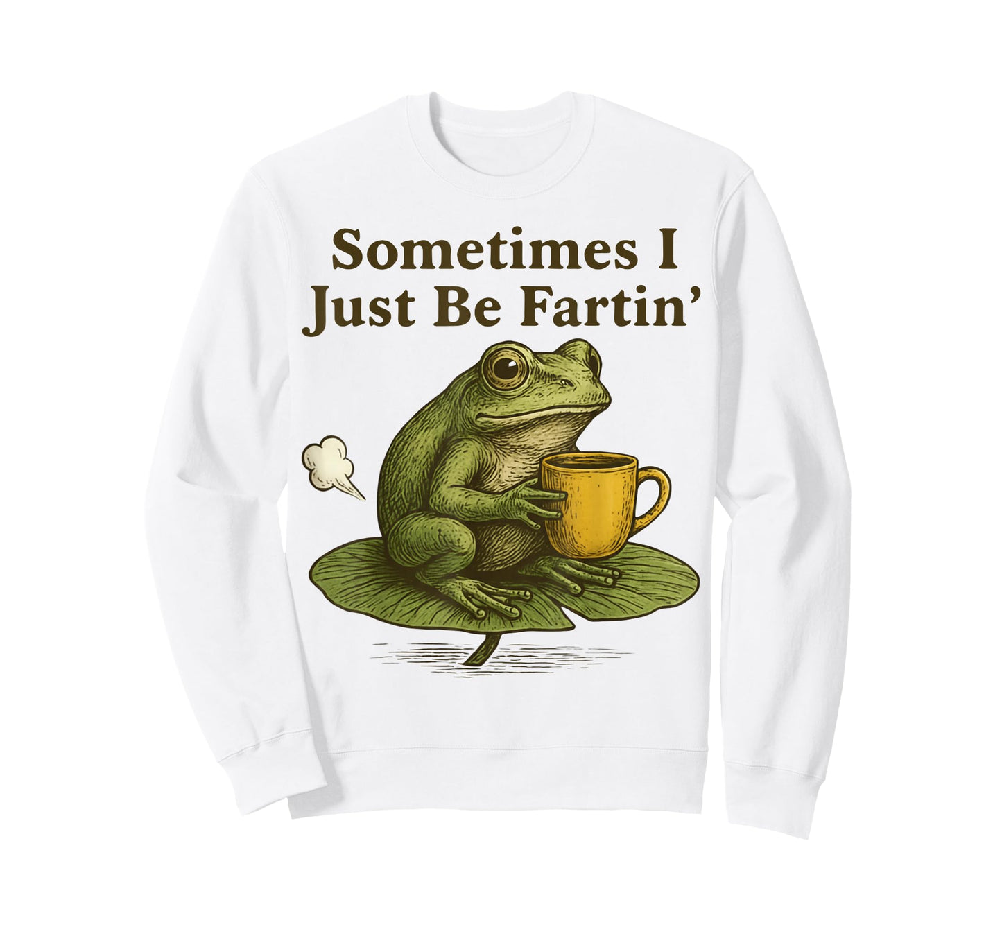 Sometimes I Just Be Farting Funny Vintage Frog Graphic T-Shirt