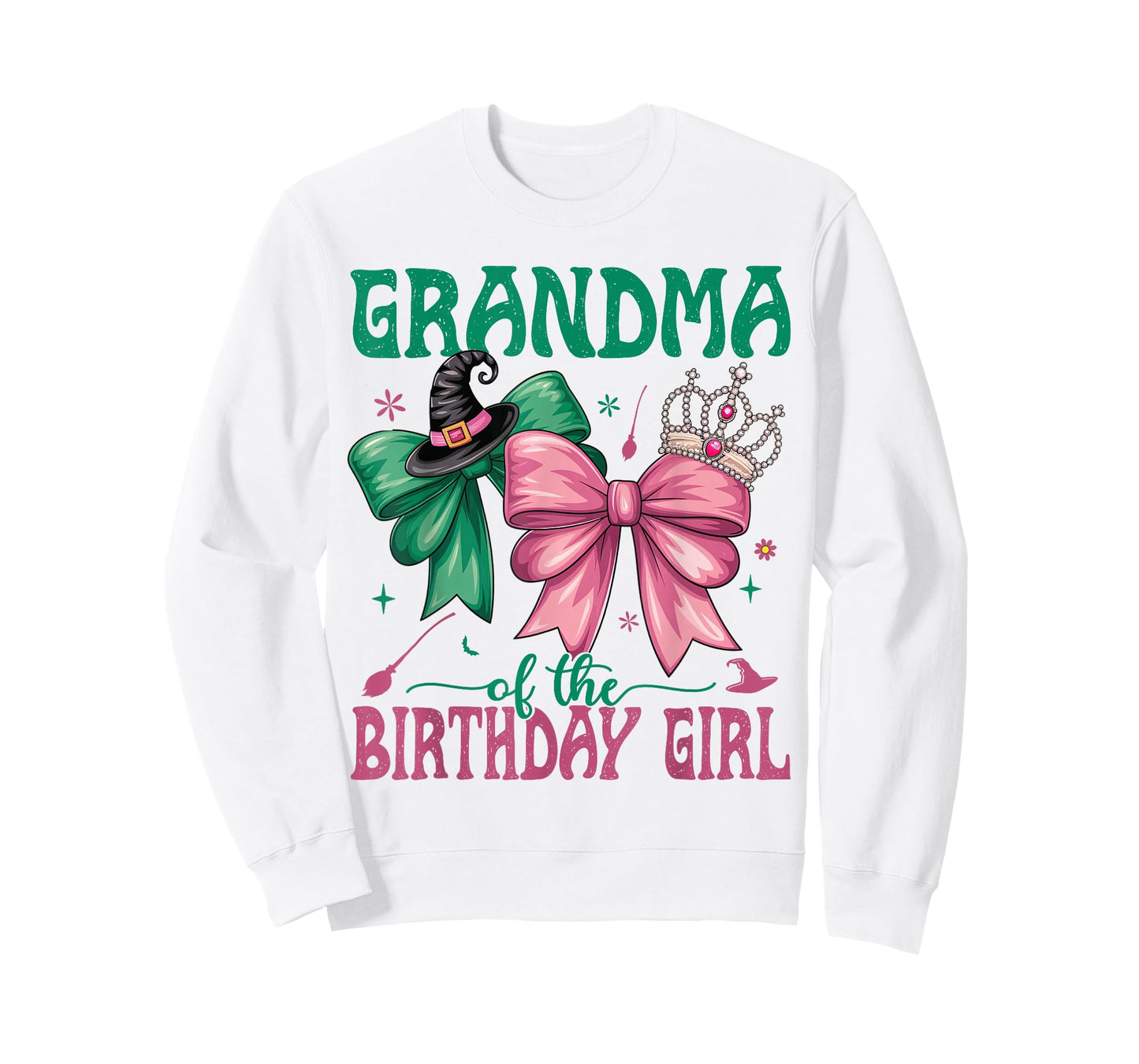 Grandma of The Birthday Girl Matching Witch Family Bday Part T-Shirt