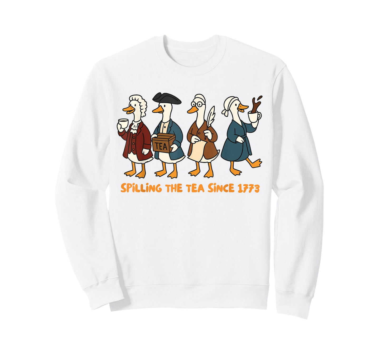 History Teacher Independence Silly Goose Spilling The Tea T-Shirt