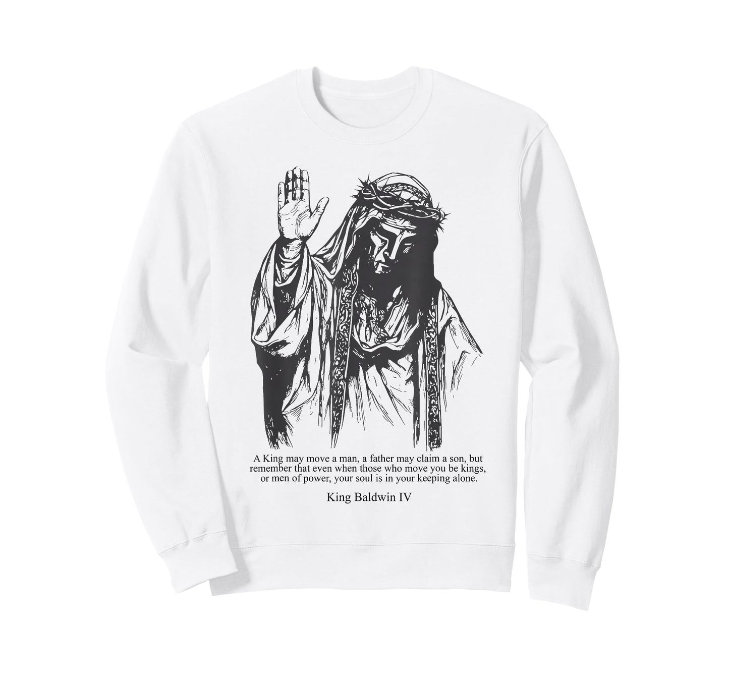 Sliver Mask King Baldwin IV Meme The Leper King Warrior T-Shirt