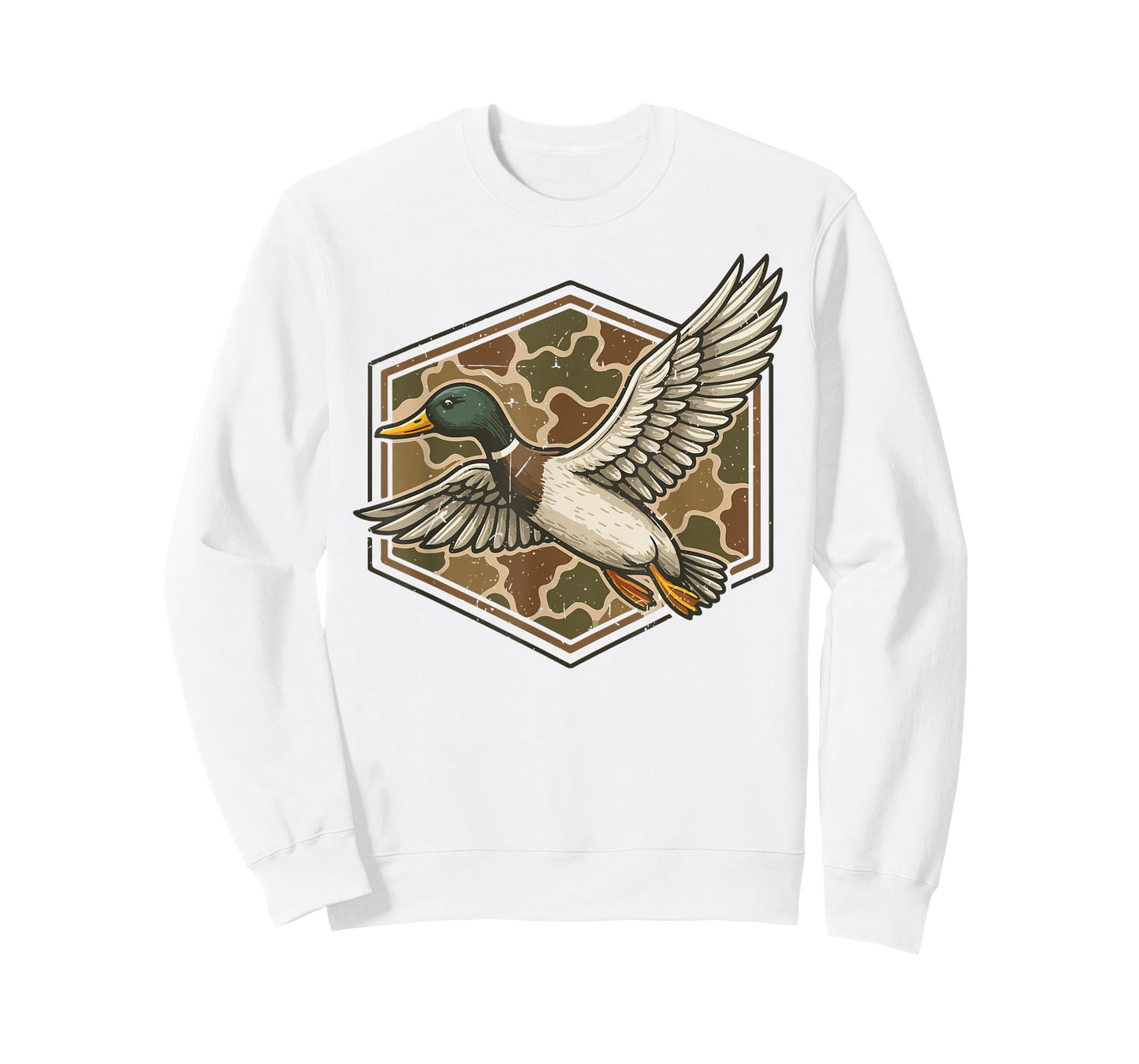 Mallard Duck Hunting Camo Youth Boys Men Camouflage Hunting T-Shirt