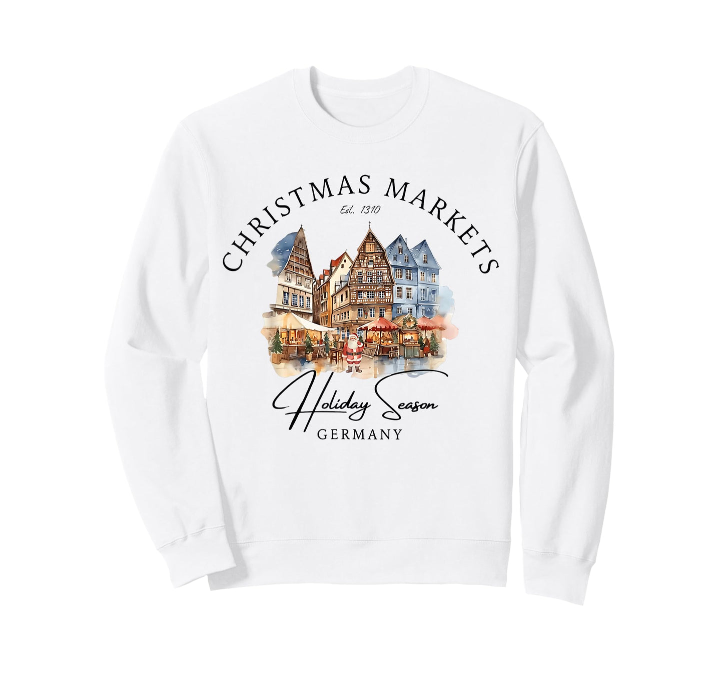 Christmas Markets Germany Holiday Season Watercolor T-Shirt