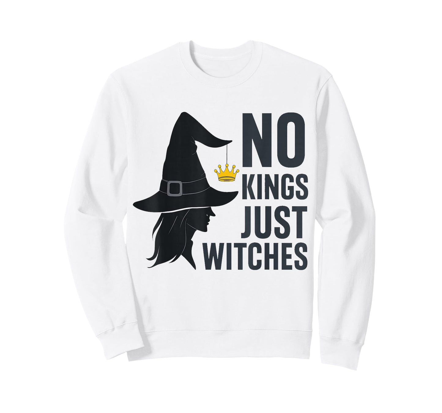 No Kings Just Witches Funny Witchcore Halloween Art T-Shirt