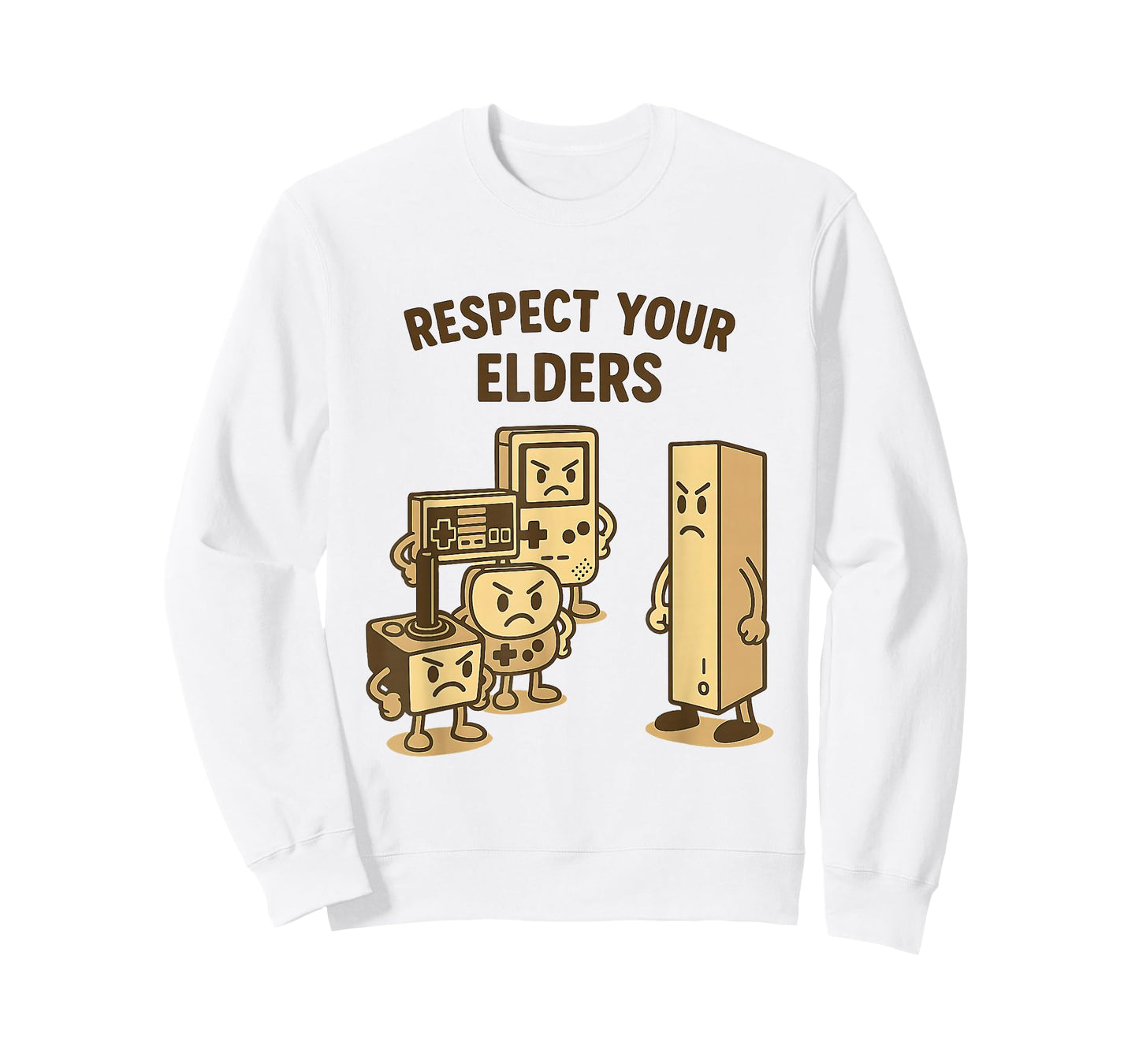Video Game Respect Your Elders Retro 80 90s Old Gamer Gaming T-Shirt