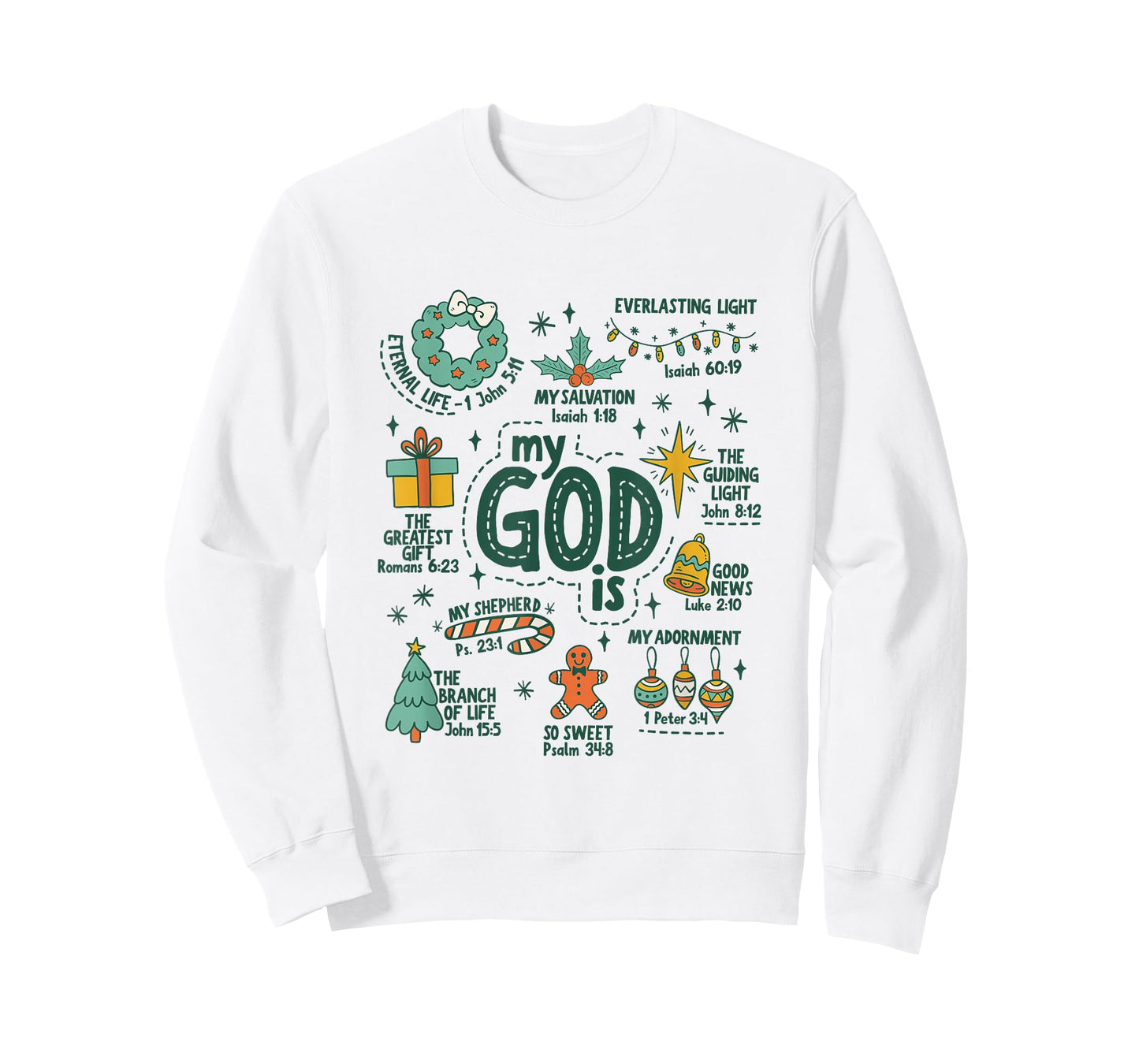 My God is Christmas Jesus is The Reason Faith Christian Xmas T-Shirt