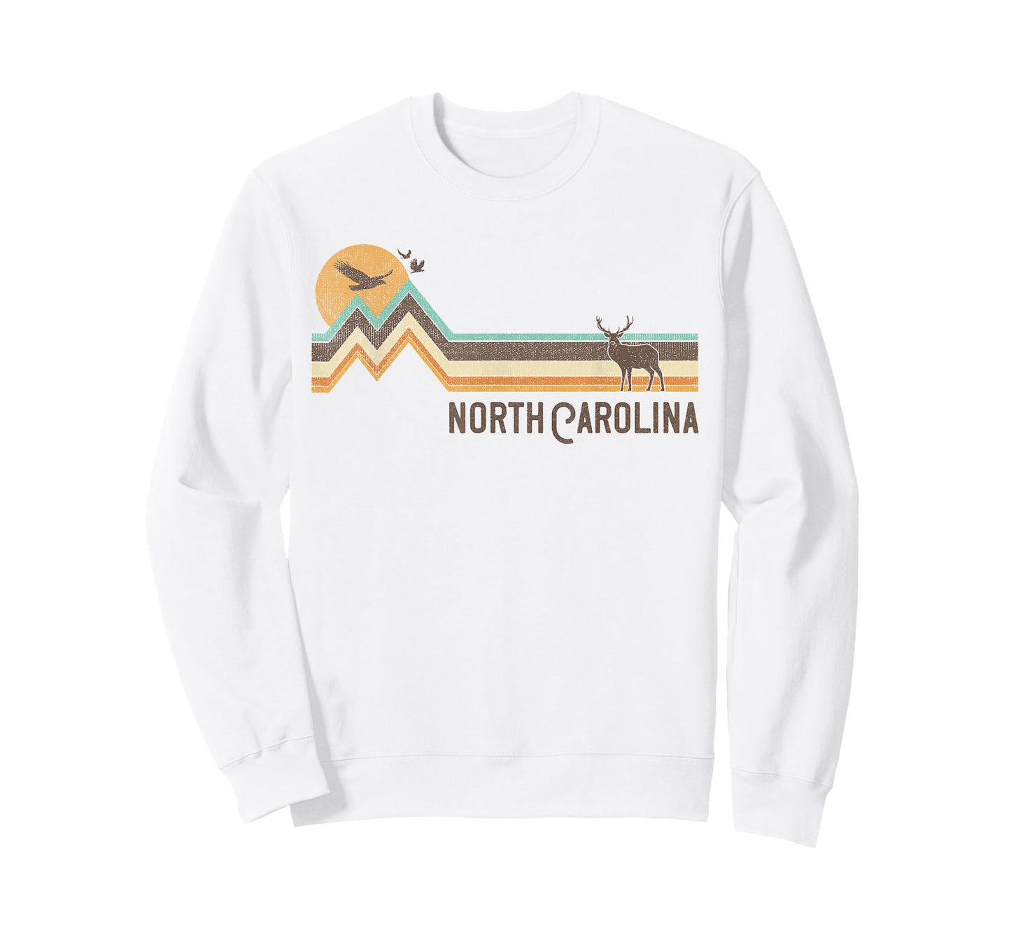 North Carolina - Vintage Men Women 70s 80s Graphic Cool T-Shirt