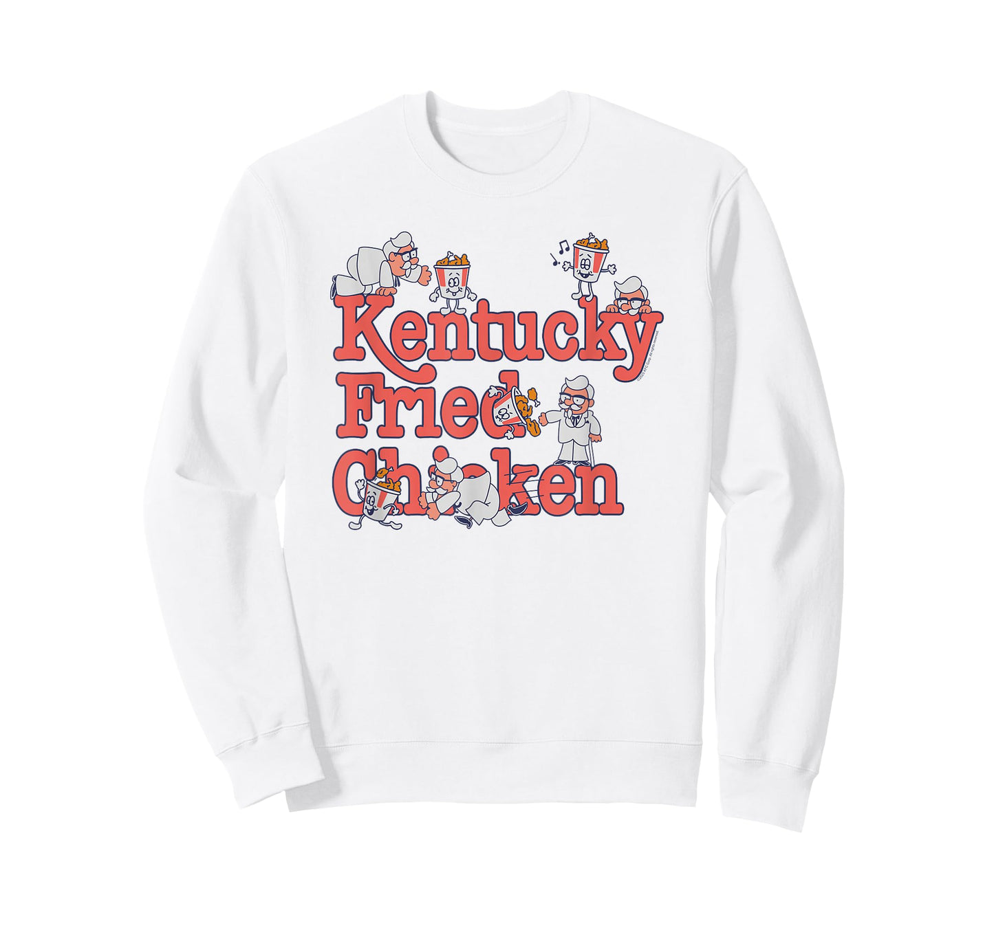 Kentucky Fried Chicken Retro Colonel Cartoon KFC Fast Food T-Shirt